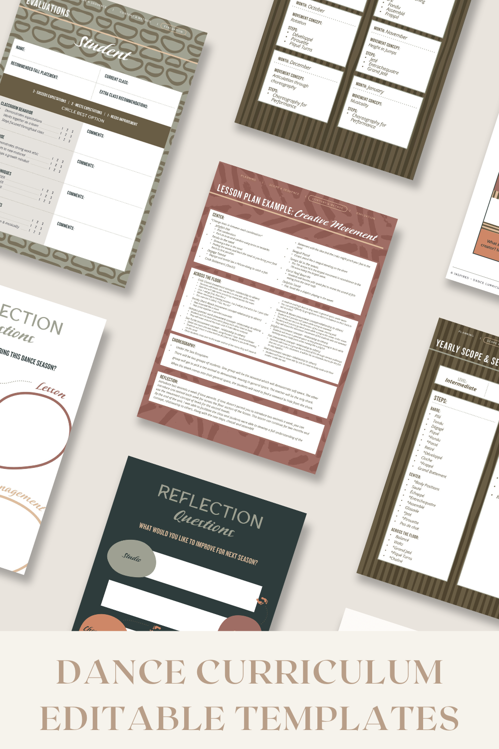 Lesson Plan Editable Templates